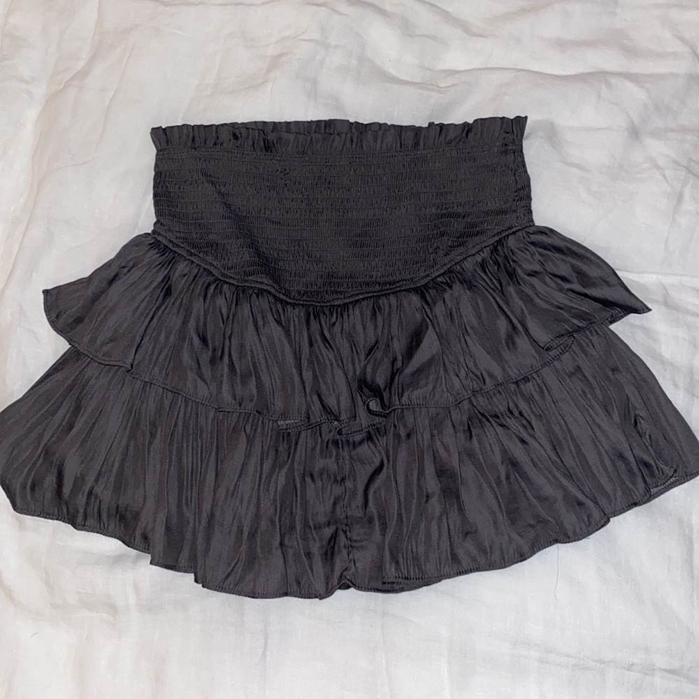 Gray Ruffle Skort
